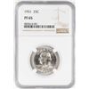 Image 1 : 1951 Proof Washington Quarter Coin NGC PF65