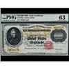 1900 $10,000 Gold Certificate PMG 63