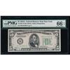 Image 1 : 1934A $5 New York Federal Reserve Note PMG 66EPQ