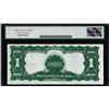 Image 2 : Serial # 23 - 1899 $1 Black Eagle Silver Certificate Note Fr.230 Legacy Gem New 66EPQ