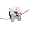 Image 2 : Hermes White Silver-Tone Pop H Pendant Necklace