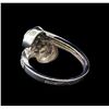 Image 3 : 14KT White Gold 0.62 ctw Diamond Ring