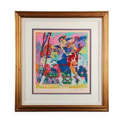 "Frazier vs. Foreman Zaire '73" by LeRoy Neiman - Limited Edition Serigraph