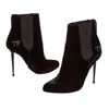 Tom Ford Black Velvet Spiked Boots Heels Shoes 39.5