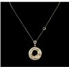 2.44 ctw Diamond Pendant With Chain - 14KT Yellow Gold