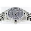 Image 6 : Rolex Mens Stainless Steel Meteorite Diamond And Sapphire Datejust Wristwatch