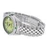 Image 5 : Rolex Mens Stainless Steel Yellow MOP & Emerald Datejust Wristwatch