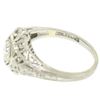 Image 6 : 18k White Gold Filigree 0.41 ctw European Cut Diamond Ring