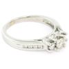 Image 4 : 14k White Gold .55 ctw Round Brilliant Cut Diamond 3 Stone Promise Engagement Ri