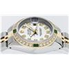 Image 6 : Rolex Ladies 2 Tone Silver Diamond & Emerald Datejust Wristwatch