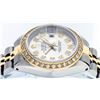 Image 7 : Rolex Ladies 2 Tone 14K Silver Diamond Datejust Wristwatch