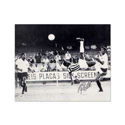 Scissor Kick (black & white) by Pele