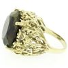 Image 4 : Estate 14kt Yellow Gold 14.13 ctw Smoky Topaz and Open Work Coral Reef Ring