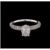 Image 2 : 18KT White Gold EGL USA Certified 1.92 ctw Diamond Ring