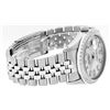 Image 4 : Rolex Mens Stainless Steel MOP Baguette Diamond 36MM Datejust Wristwatch