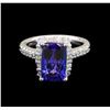 Image 2 : 14KT White Gold 3.17 ctw Tanzanite and Diamond Ring