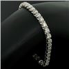 Image 3 : 18kt White Gold 3.48 ctw Diamond Line Tennis Bracelet