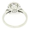 Image 6 : Vintage Platinum 0.68 ctw Round Transitional Diamond Solitaire Ring