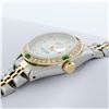 Image 4 : Rolex Ladies 2 Tone MOP Diamond & Emerald Datejust Wristwatch