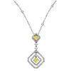 18k Two Tone Gold 1.02CTW Diamond Pendant, (VS1-VS2/G-H)