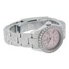 Image 3 : Rolex Ladies Stainless Steel Pink 5 ctw Diamond Datejust Wristwatch With Rolex B