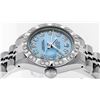 Image 6 : Rolex Ladies Stainless Steel Blue Pyramid Diamond Datejust Wristwatch