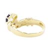 Image 3 : 1.40 ctw Blue Sapphire And Diamond Ring - 14KT Yellow Gold