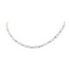 15.84 ctw Aquamarine and Diamond Necklace - 14KT White Gold