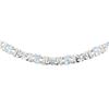 Image 2 : 15.84 ctw Aquamarine and Diamond Necklace - 14KT White Gold