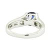 Image 3 : 1.69 ctw Round Brilliant Blue Sapphire And Diamond Ring - 14KT White Gold