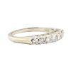 Image 1 : 0.38 ctw Diamond Designer (M)ountain Motif Ring - 14KT White Gold