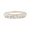 Image 2 : 0.38 ctw Diamond Designer (M)ountain Motif Ring - 14KT White Gold