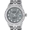Image 1 : Rolex Mens Stainless Steel Meteorite 3 ctw Diamond Datejus 36MM Wristwatch With