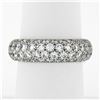 Image 2 : Tiffany & Co. Etoile Platinum 2.90 ctw E VVS1 4 Row Diamond Band Ring w/ Box