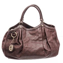 Gucci Brown Guccissima Leather Sukey Large Tote Bag