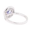 Image 3 : 2.41 ctw Sapphire And Diamond Ring - 14KT White Gold
