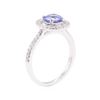 Image 4 : 2.41 ctw Sapphire And Diamond Ring - 14KT White Gold