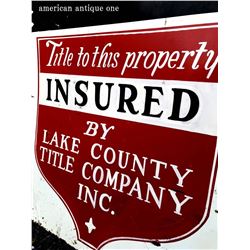 54cm LAKE COUNTY TITLE CONPANY INC. Sign