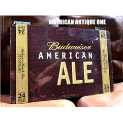 Budweiser American Ale Reversible Wooden Sign