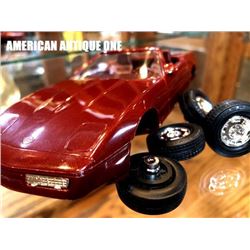 1988 Corvette Roadster die-cast parts 4 tires & body