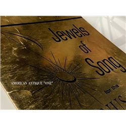 Scorebook Piano Vintage Gold