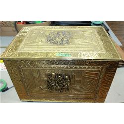 Brass Covered Wood Box