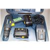 Image 1 : Mastercraft Portable Drill (12 volt) with 2 Batteries and a Charger