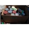 Image 1 : Box of Spray Paint (12); Caulking and Tape