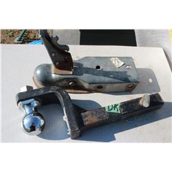 Receiver Hitch (1") and a Ball Receiver Hitch