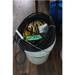 Pail of Electrical Cords