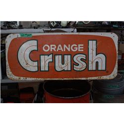 "Orange Crush" Metal Sign - 1953