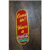 Image 1 : "Coca Cola" Metal Door Push/Sign "Come In"