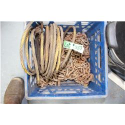 Crate with Chain and Cable