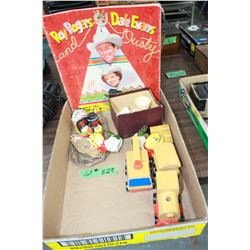 Salt & Pepper Sets; Childrens' Toys and Roy Rogers & Dale Evans Book